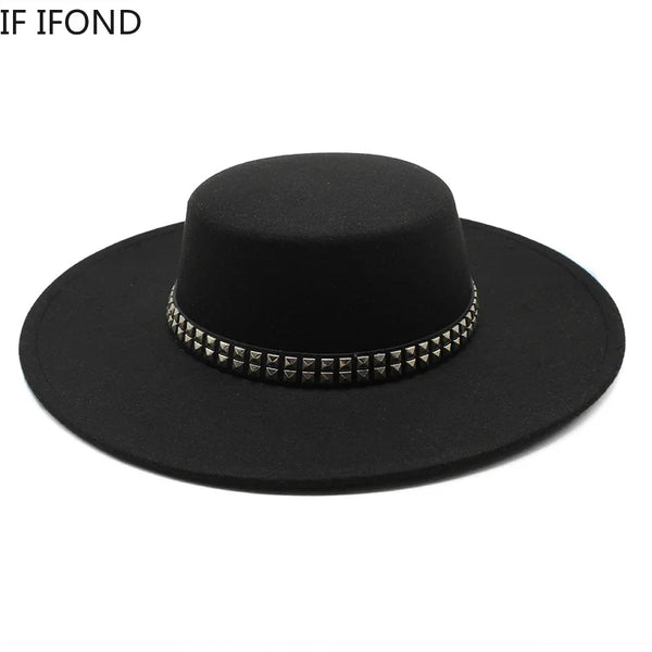 Wide Brim Fedora Vintage Classic Hat