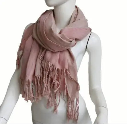 Autumn And Winter Thickened Warm Double-Sided Cotton Scarves