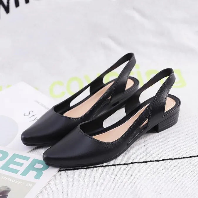 2022 New Women Sandals Jelly Shoes Black Blue Square Heels Pumps Ladies Fashion Summer Party Shoes