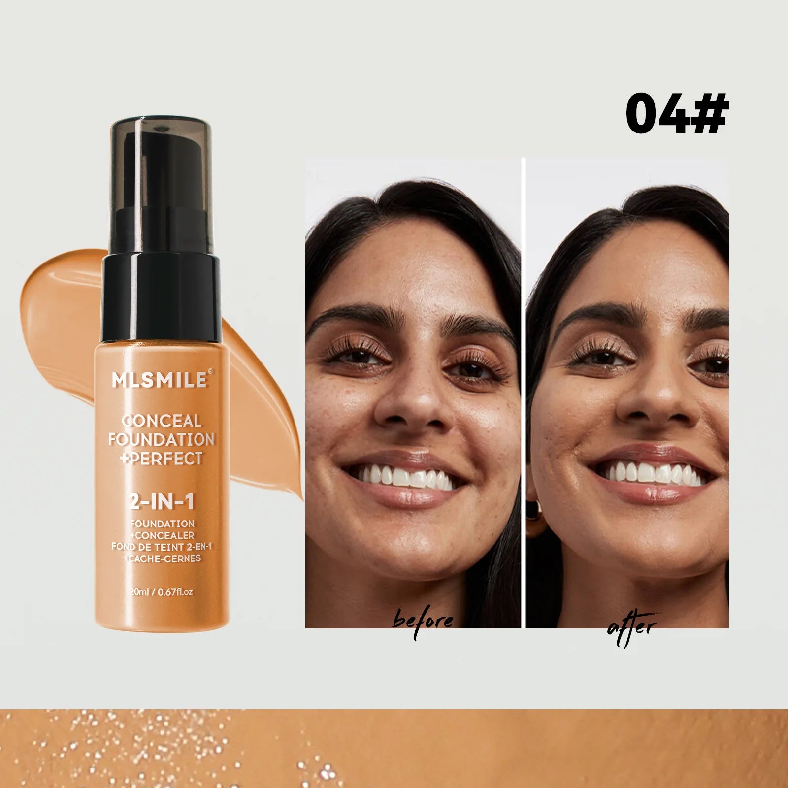 Concealer Matte Foundation BB Cream Oil Control Pre-Makeup Primer Natural Waterproof and Long-lasting Makeup Foundation Makeup