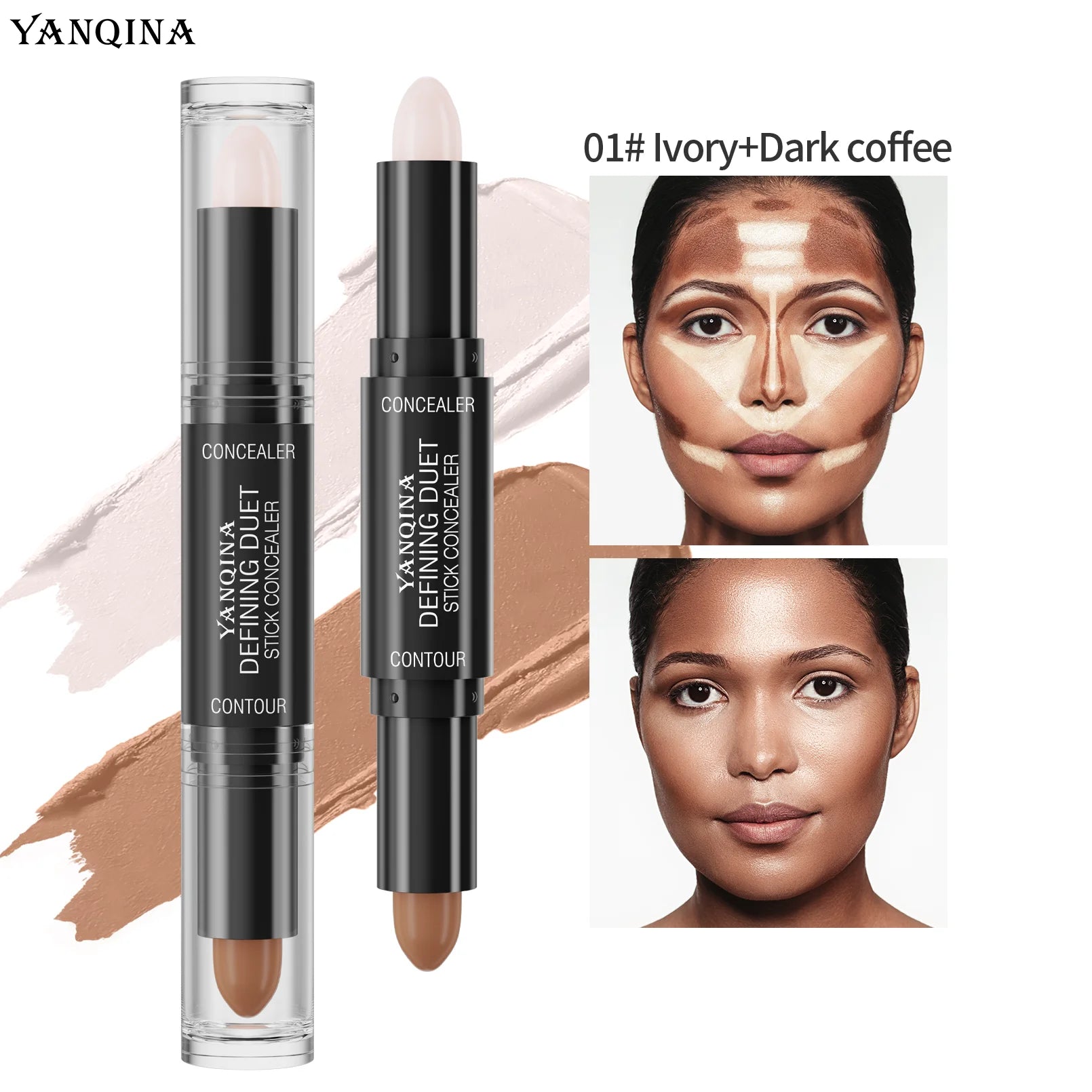 1PC Face Foundation Concealer Pen Long Lasting Dark Circles Corrector Contour Concealers Stick Cosmetic Makeup