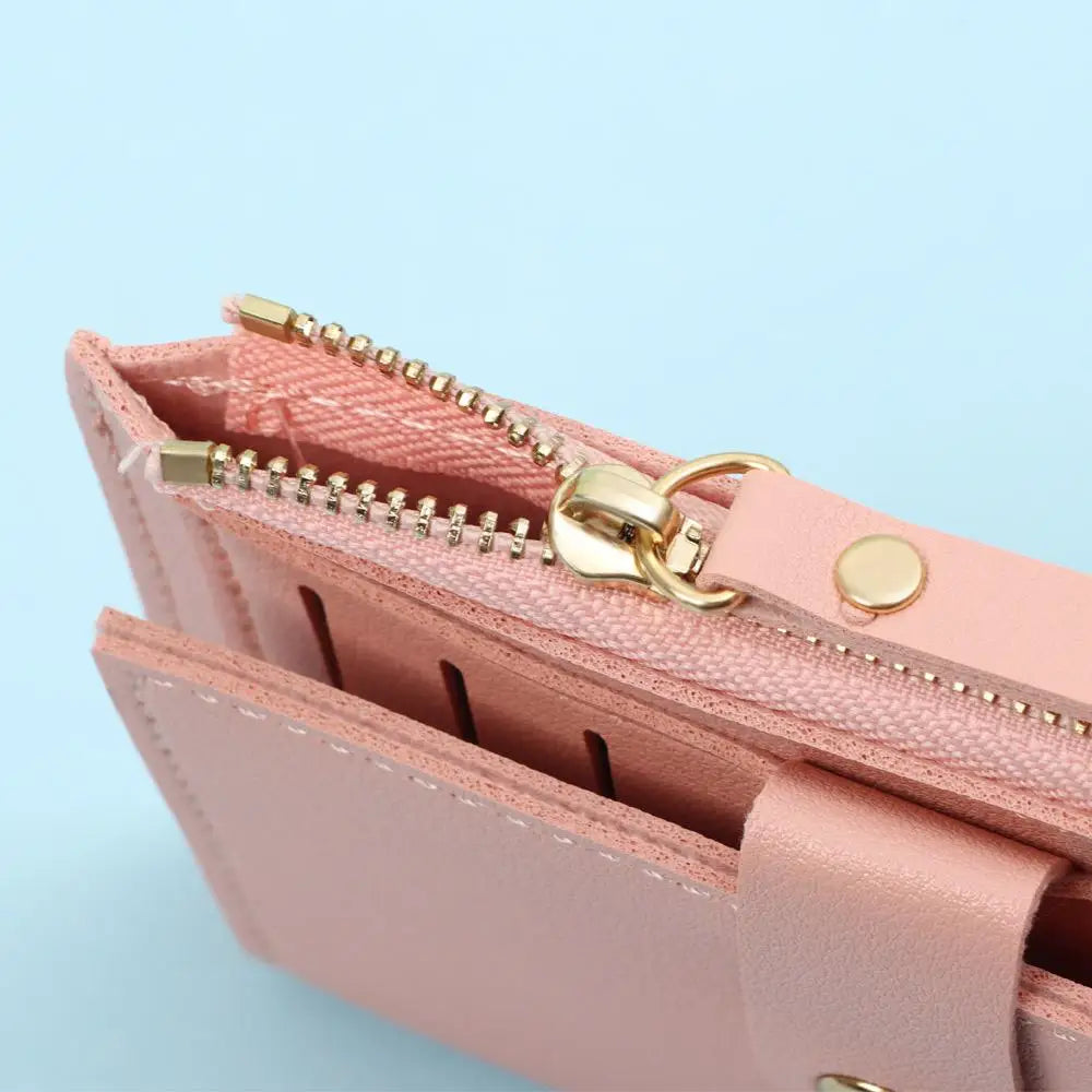 Solid Color PU Leather Mini Coin Purse