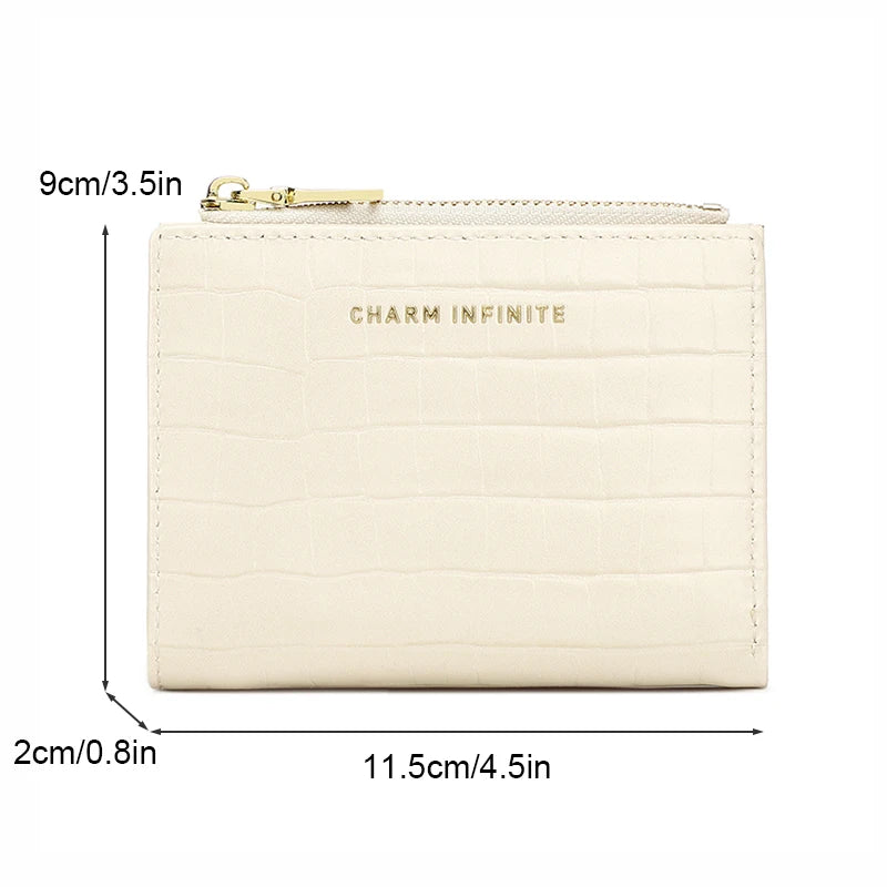 Multi-functional stylish zipper small wallet