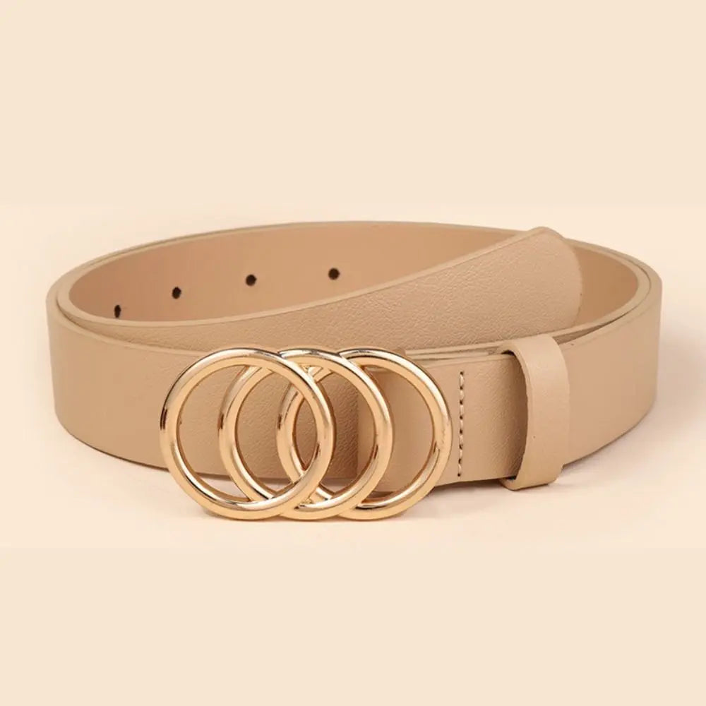 Waist Decoration Fashion Versatile Leather Stylish Belt Casual Luxury Design Slide Buckle Belt Simple Waistband For Women Girl