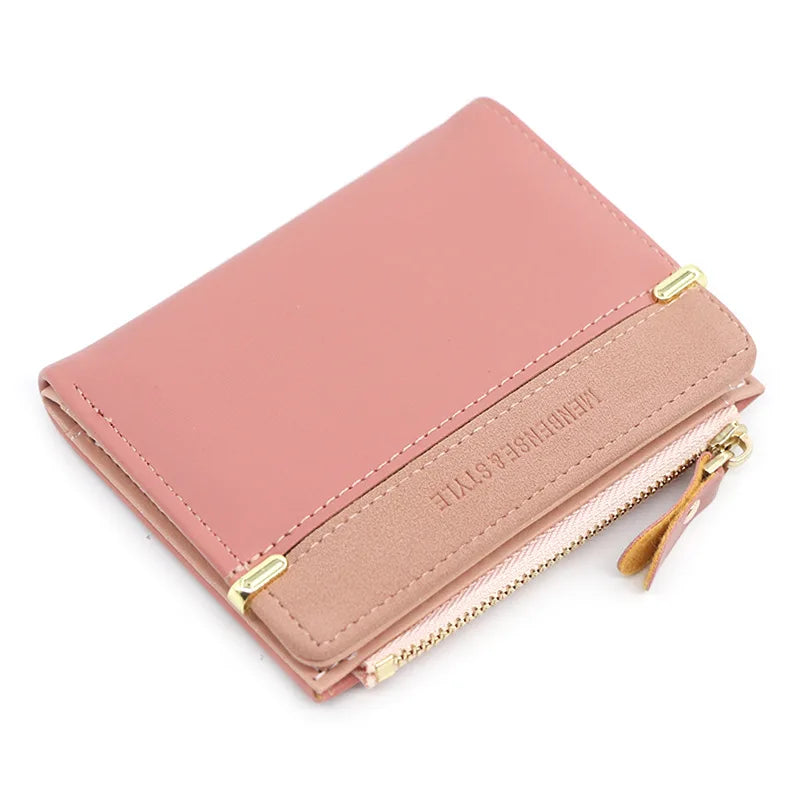 Short Pink Coin Purse Fashion Wallets