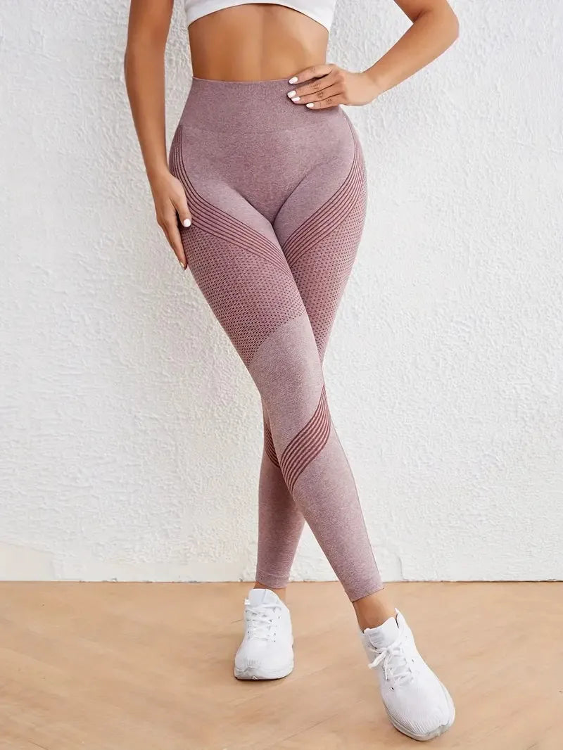 High Waist Slim Fit Shape Your Body Yoga Sports Leggings Stretchy Bike Pants For Women's Activewear