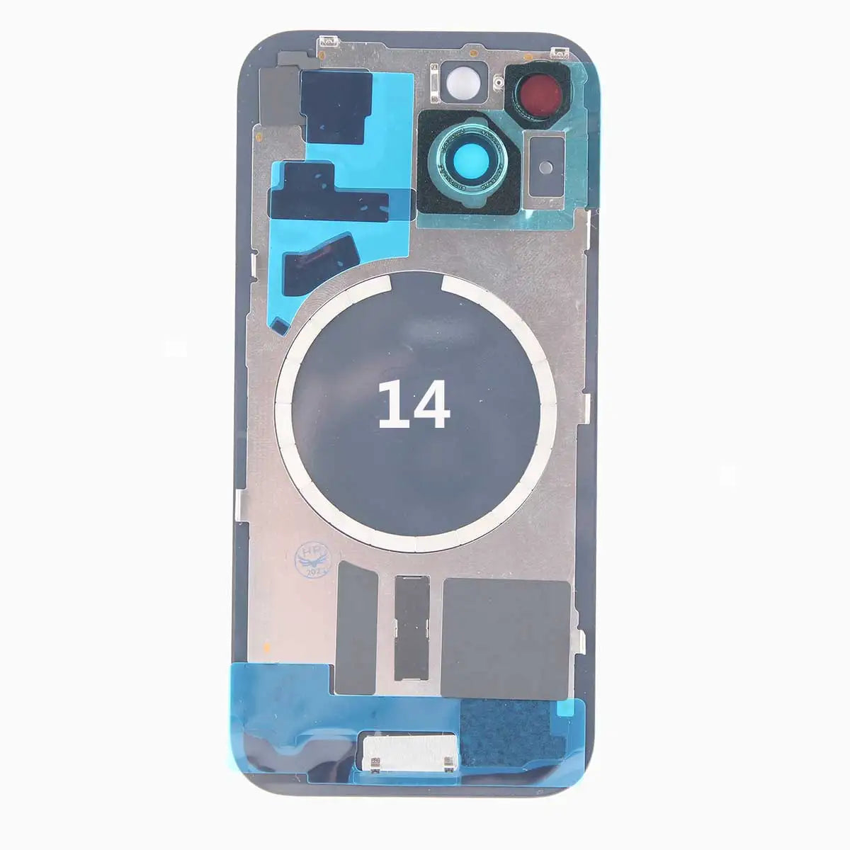 Battery Back Cover Glass With Iron Plate Magnetic Ring Case