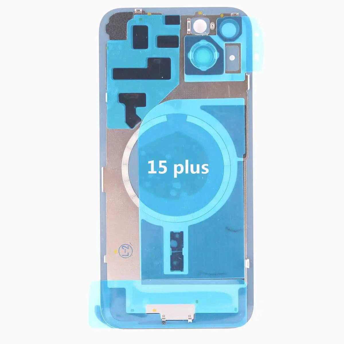 Battery Back Cover Glass With Iron Plate Magnetic Ring Case