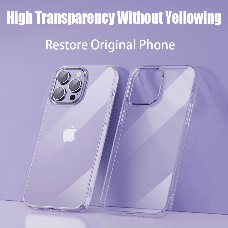 Silicone Transparent Phone Case For iPhone