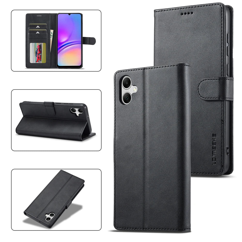 Wallet Card Flip Leather Case For Samsung Galaxy A06