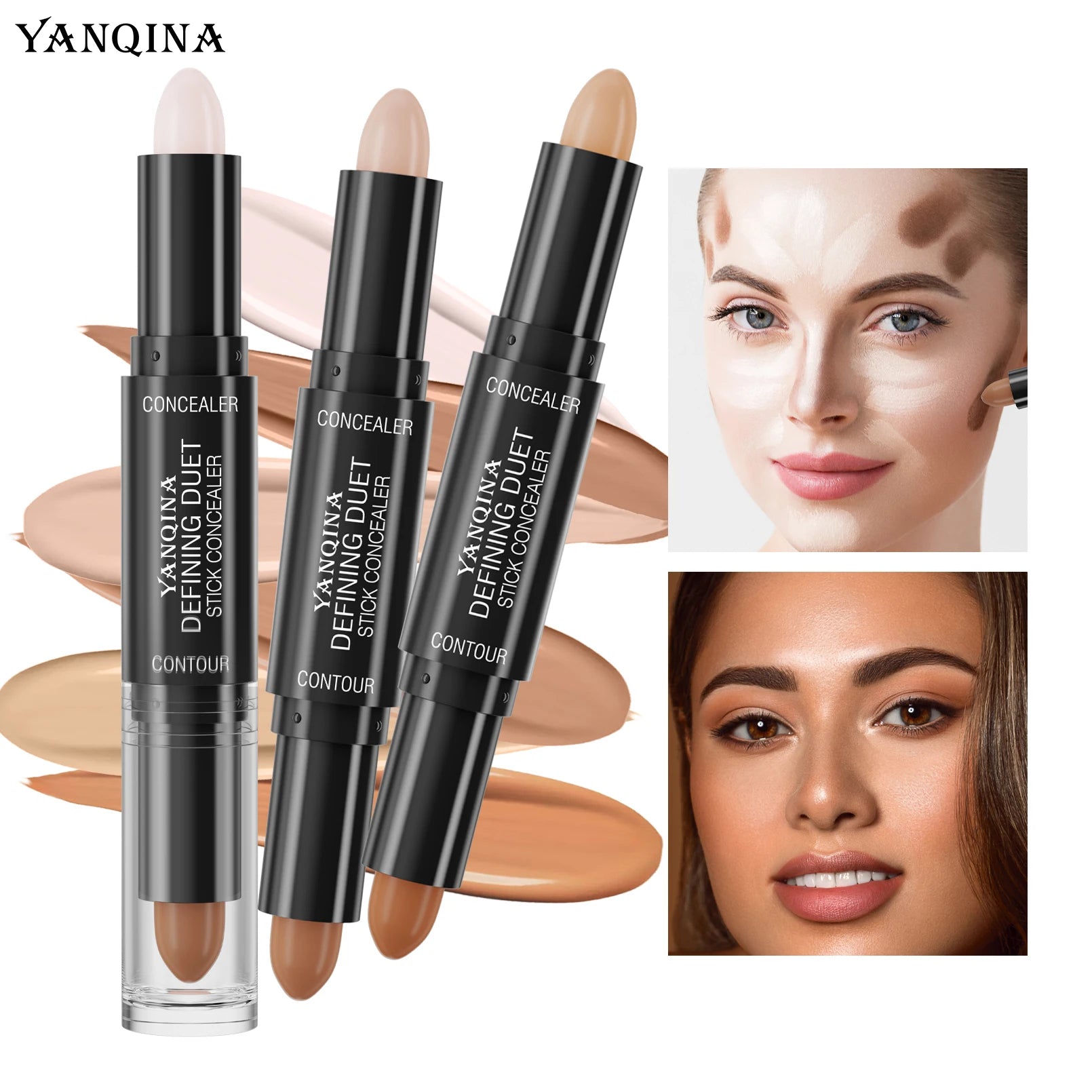 1PC Face Foundation Concealer Pen Long Lasting Dark Circles Corrector Contour Concealers Stick Cosmetic Makeup