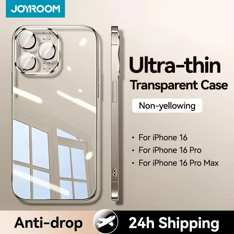 Anti-drop Transparent Joyroom Case For iPhone 16 Pro Max