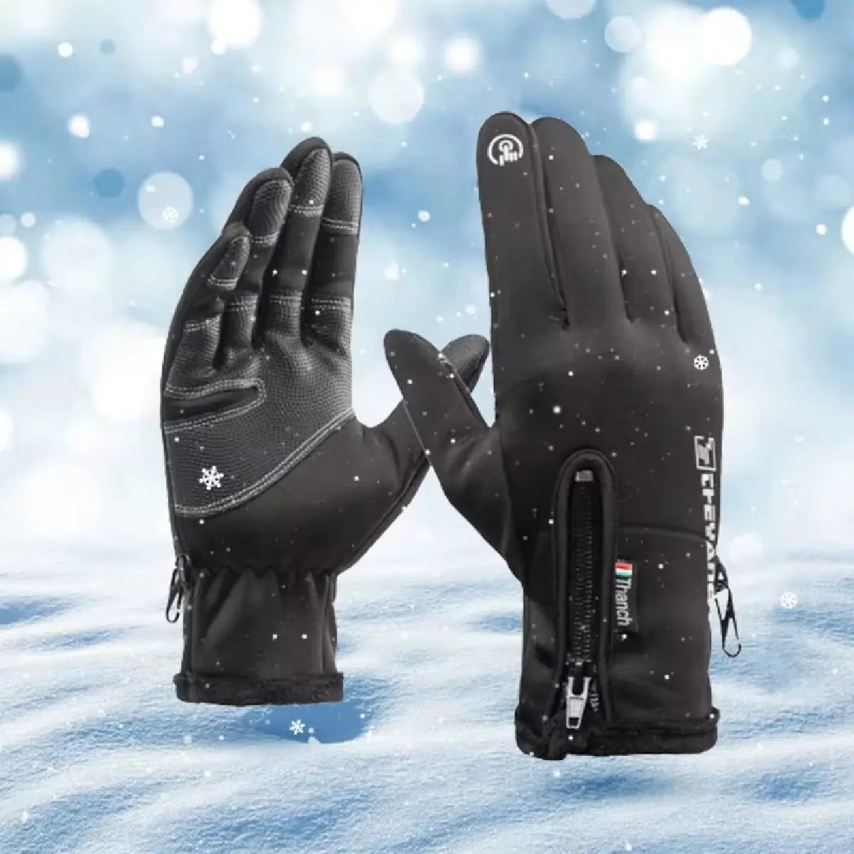 Waterproof Thermal Winter Gloves – Touchscreen Windproof Gloves for Running, Hiking, and Skiing