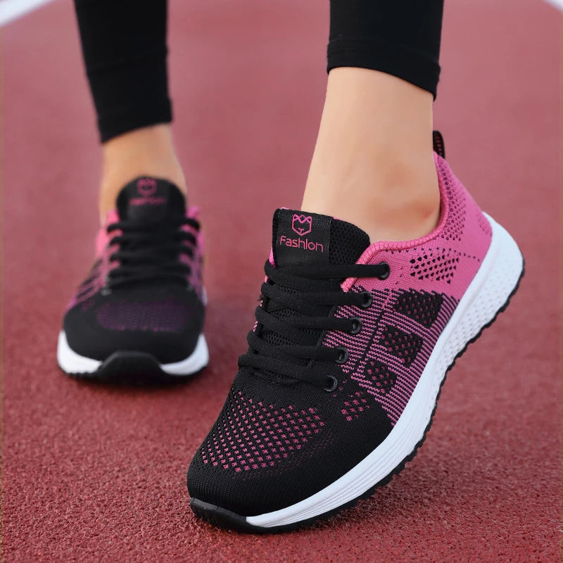 Breathable Walking Mesh Women Casual Shoes