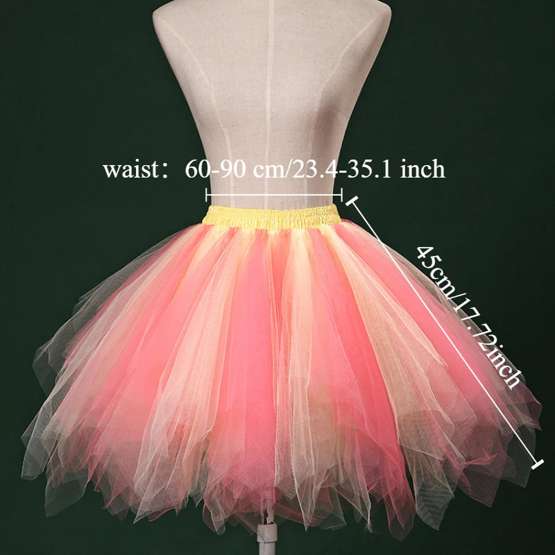 Women Tutu Tulle Skirt Girl Prom Dress Puffy Skirts