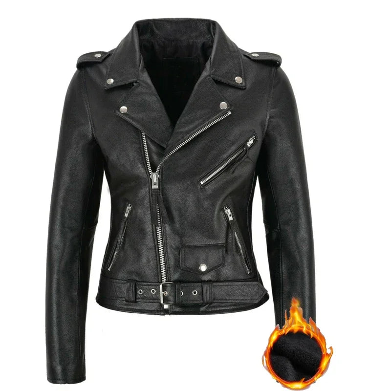 Women Punk Leather Blazer Zipper Motorycle Jacket Outwear overcoat jacket women  jacket women