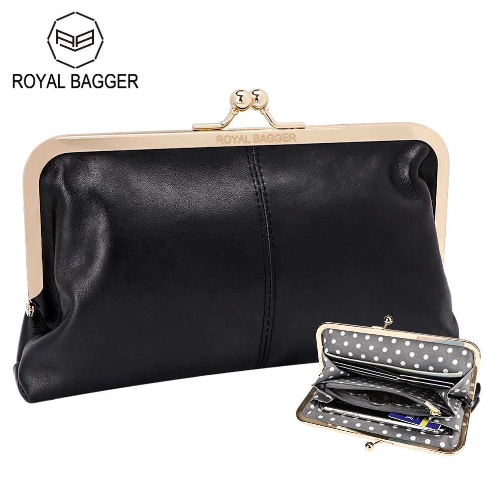 Royal Bagger Kiss Lock Wallet Purse