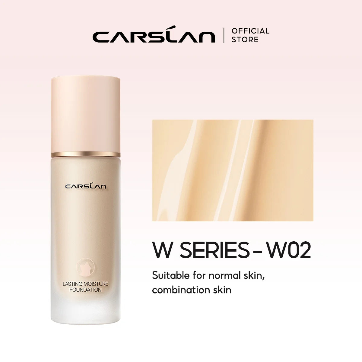 CARSLAN Long-lasting Moisture Matte Liquid Face Foundation Full Coverage Concealer Whitening Oil Control Face Base Makeup