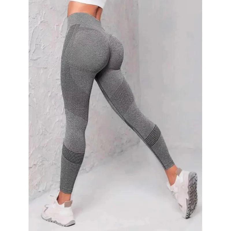 High Waist Slim Fit Shape Your Body Yoga Sports Leggings Stretchy Bike Pants For Women's Activewear