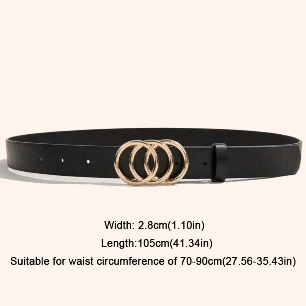 Waist Decoration Fashion Versatile Leather Stylish Belt Casual Luxury Design Slide Buckle Belt Simple Waistband For Women Girl