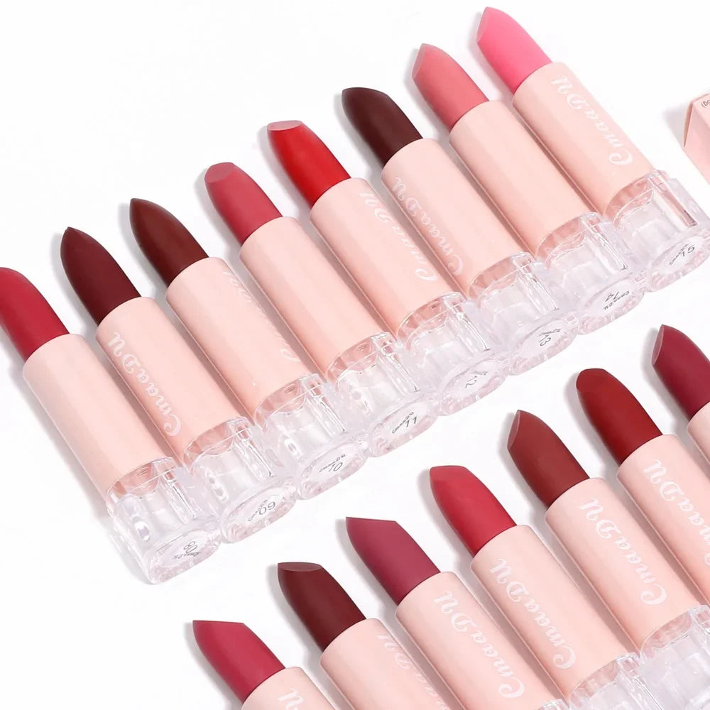 1PC Matte Nude Lipstick Waterproof Long Lasting