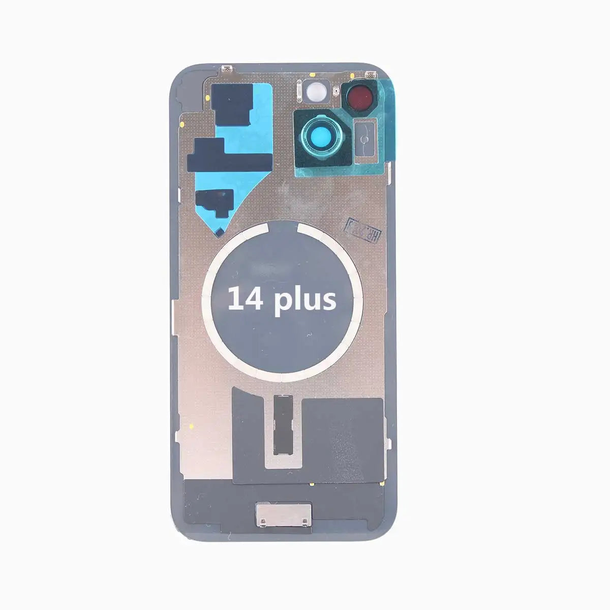 Battery Back Cover Glass With Iron Plate Magnetic Ring Case