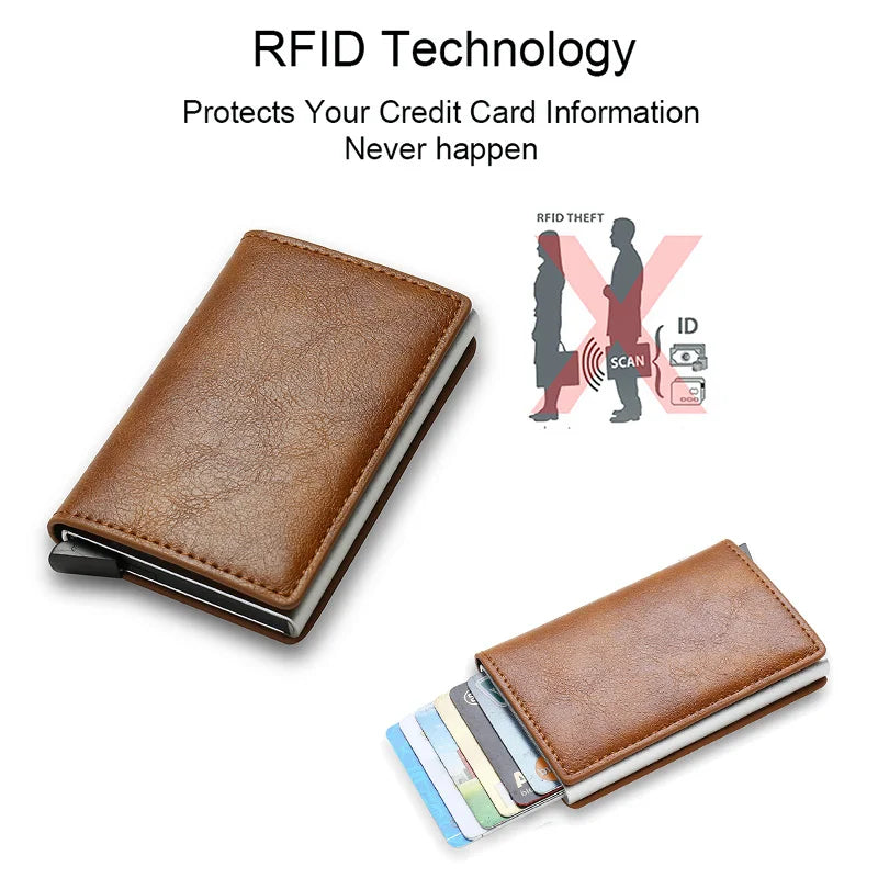 Anti-Theft RFID Credit Card Holder – Smart Minimalist Slim Wallet