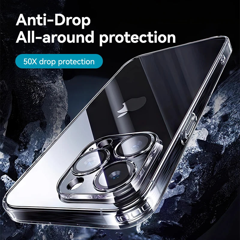 Anti-drop Transparent Joyroom Case For iPhone 16 Pro Max