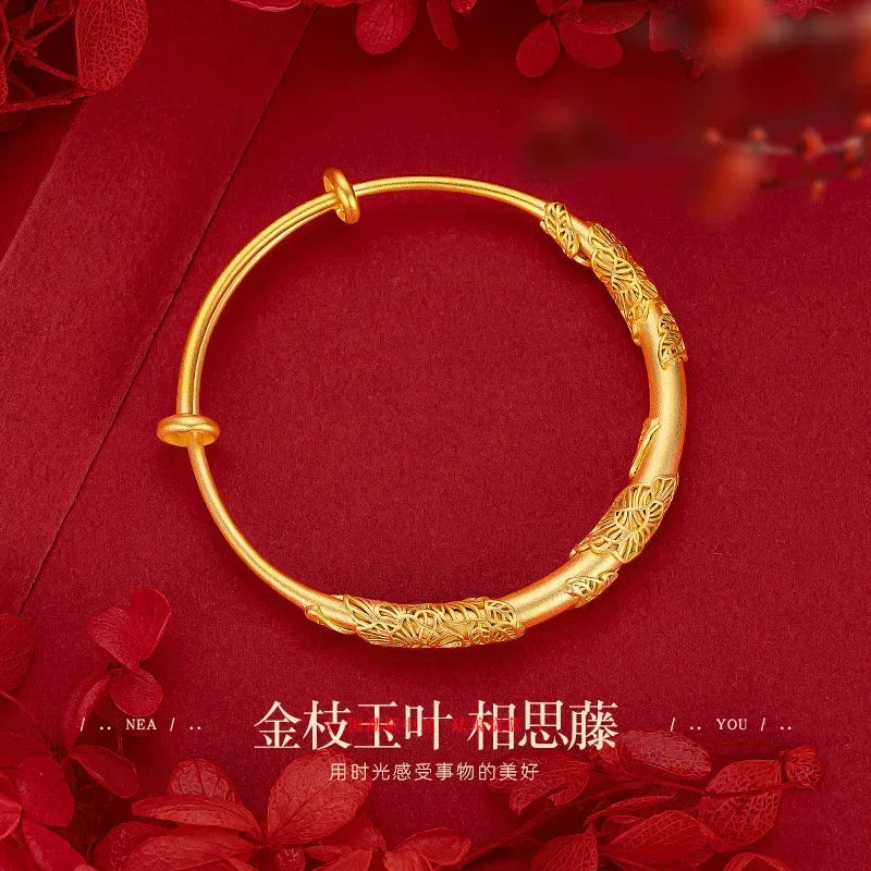 24K yellow gold bracelet