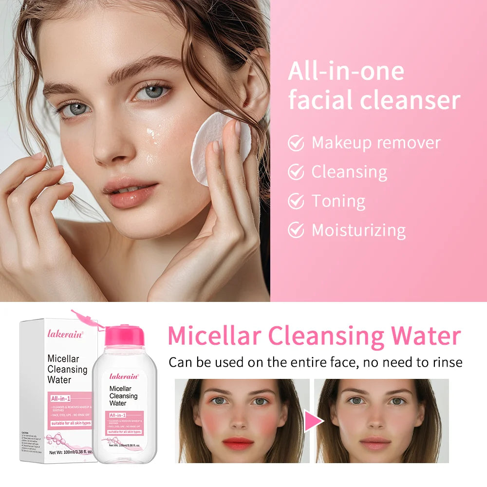 100ml Garnier Micellar Water Hydrating Facial Cleanser Deep  Makeup Remover Cleaning Water Refresh Hydrate Cleansing Skin